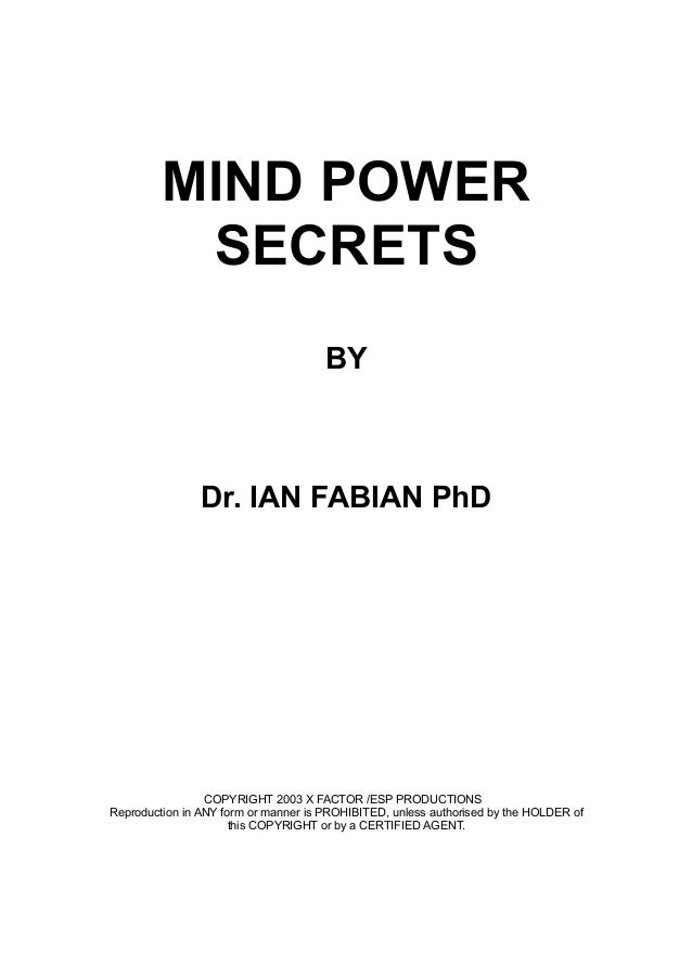 Mind Power Secrets!